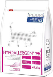 Produktbild von PERROVET Hypoallergenes Diätfutter für erwachsene Katzen zur Unterstützung der Magen-Darm-Gesundheit Trockenfutter 1000g