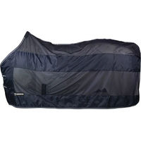 Produktbild von Personalisierbare Fliegendecke für Pferde HORKA aus Polyester in Blau oder Schwarz