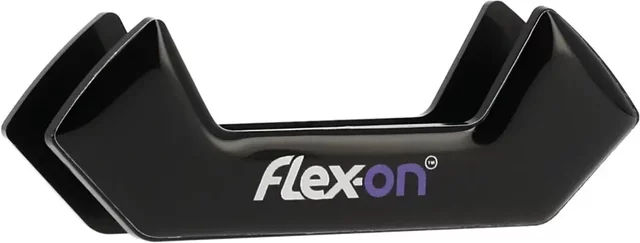 Personalisierte Sattelaufkleber Flex-On Safe-On mit lila Box – Bild 1 von 1