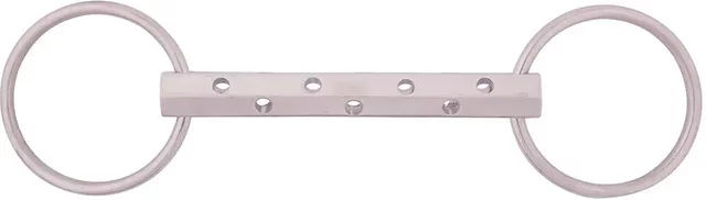 Produktbild von Pessoa Gebiss BR Flöte mit 2 Ringen für Pferde 19 mm Silber Aluminium
