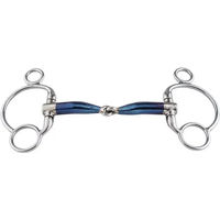Produktbild von Pessoa Gebiss für Pferde Trust Sweet Iron 2,5 Eggbutt Locked 16 Blau Edelstahl
