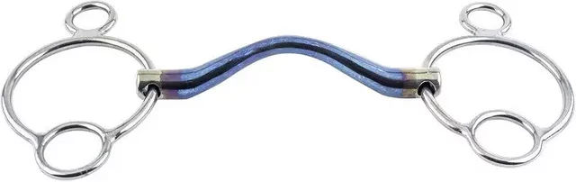 Pessoa Gebiss für Pferde Trust Sweet Iron 2,5 Ring Medium Port 16 Blau – Bild 1 von 1
