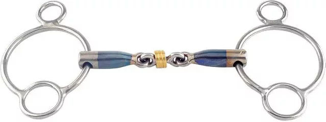 Pessoa Gebiss für Pferde Trust Sweet Iron mit 2,5 Ring Brass Ring 16 – Bild 1 von 1