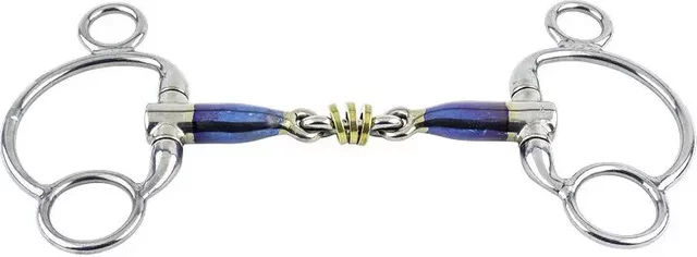 Pessoa Gebiss für Pferde Trust Sweet Iron mit Eggbutt Brass Ring Grösse 16 – Bild 1 von 1