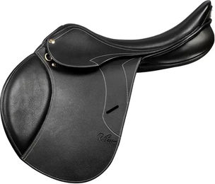 Produktbild von Pessoa Gen-X Elite Springsattel aus Leder für Pferde Schwarz 17 Zoll