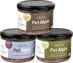 Pet Alpin Hundenahrung Stückchen Rind und Lamm glutenfrei und getreidefrei Monoprotein 3x180g – Bild 1 von 1
