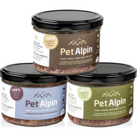 Produktbild von Pet Alpin Hundenahrung Stückchen Rind und Lamm glutenfrei und getreidefrei Monoprotein 3x180g