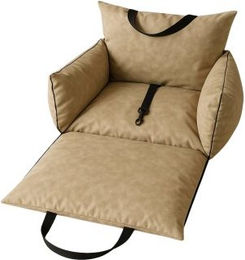 PET & Co. Hunde Autositz Carlo beige mit Memory Foam Größe S – Bild 1 von 2