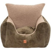 Produktbild von PET & Co. Hunde Autositz Harry Luxus aus Baumwolle in Khaki Beige mit Oeko-Tex Standard 100