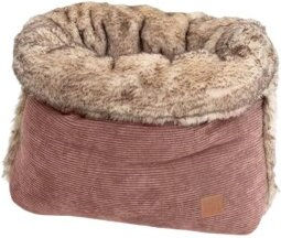 PET & Co. Hunde Kuschelkordel aus Kunstfell in Rosa/Grau Größe S – Bild 1 von 2