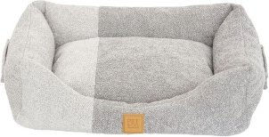 PET & Co. Hundebett Contrast grau XL aus Stoff mit OEKO-TEX Zertifizierung – Bild 1 von 1