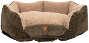 PET & Co. Hundebett Ronny Cord Doppelt Khaki Größe M aus Baumwolle mit Oeko-Tex Standard 100 – Bild 1 von 3