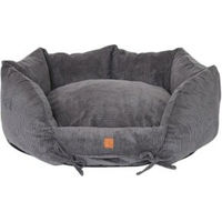 Produktbild von PET & Co. Hundebett Ronny Cord Luxus Grau Größe S mit Oeko-Tex Standard 100