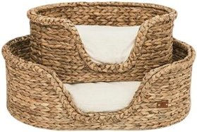 PET & Co. Hundekorb Goofy Basket Luxus aus Weide naturfarben Größe S – Bild 1 von 2