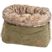 Produktbild von PET & Co. Hundespielzeug Kuschelkordel aus Kunstfell und Cord in Khaki Größe S