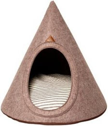 PET & Co. Kuschelhöhle Tonto Hund & Katze Filz Braun Größe S – Bild 1 von 3