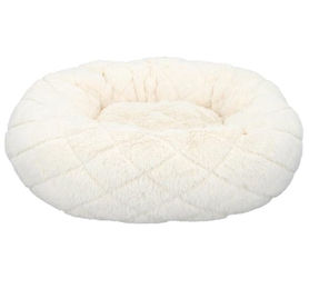 Pet Comfort Donut Hundebett und Katzenbett für kleine Haustiere und Welpen Beige Ø46cm – Bild 1 von 1