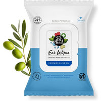 Produktbild von Pet Head Health Ohrenreiniger Ohrentücher Blau 30 Stück