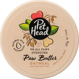 Produktbild von Pet Head On All Paws Paw Butter Pfotenpflege für Hunde mit Hafer vegan und glutenfrei 2er Pack - 2 x 40 g