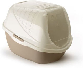 Produktbild von PET INN Easy Cat Haubentoilette für Katzen in Beige 54x40x40 cm aus Kunststoff