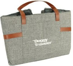 Pet Joy DoggyTraveler Hundekissen aus Nylon in Hellgrau – Bild 1 von 3