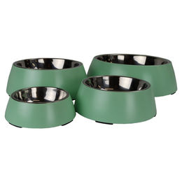 Pet-Joy Products DoggyBowl Hundenapf aus Edelstahl in Grün Größe S – Bild 1 von 2