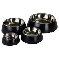 Produktbild von Pet-Joy Products DoggyBowl Hundenapf aus Metall Schwarz Größe XL