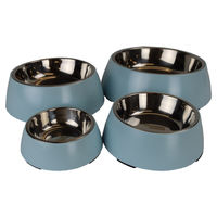 Produktbild von Pet-Joy Products Futternapf für Hunde aus Edelstahl in Metallic Blue Größe M