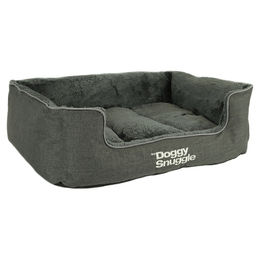Produktbild von Pet-Joy Products Hundebett Doggy Snuggle aus Fleece in Schwarz Größe XXL