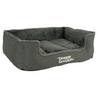 Produktbild von Pet-Joy Products Hundebett Doggy Snuggle aus Fleece Schwarz Größe S