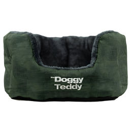 Pet-Joy Products Hundekorb Doggy Teddy Strong aus Fleece in Dunkelgrün Größe L – Bild 1 von 1