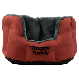 Pet-Joy Products Hundekorb Doggy Teddy Strong Copper in Rot mit Fleece Größe M – Bild 1 von 1