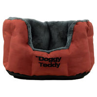 Produktbild von Pet-Joy Products Hundekorb Doggy Teddy Strong Copper in Rot mit Fleece Größe S