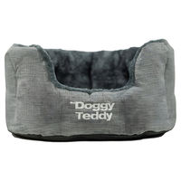 Produktbild von Pet-Joy Products Hundekorb Doggy Teddy Strong in Hellgrau Größe L mit Fleece
