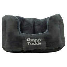 Pet-Joy Products Hundekorb Doggy Teddy Strong mit Fleece Schwarz Größe M – Bild 1 von 1