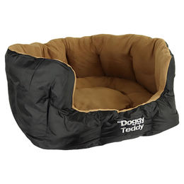 Produktbild von Pet-Joy Products Hundekorb Doggy Teddy X-Treme Schwarz Fleece Größe M