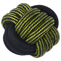 Produktbild von Pet-Joy Products Hundespielzeug DoggyToy Rope N1 Seil für Welpen Grün/Schwarz zur Zahnpflege