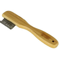Produktbild von Pet-Joy Products The DoggyBrush Entfilzerkamm aus Bambus für Hunde in Beige