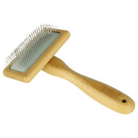 Produktbild von Pet-Joy Products The DoggyBrush Slicker Brush Hundebürste aus Bambus für alle Felltypen Größe S