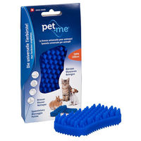 Produktbild von Pet+Me Silikon Bürste für Hunde und Katzen in Blau