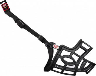 PET NOVA Flexibler Kunststoffmaulkorb XXL Schwarz 44,5cm Gurt 62-87cm – Bild 1 von 1