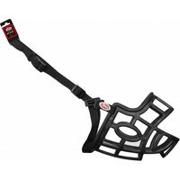 Produktbild von PET NOVA Flexibler Kunststoffmaulkorb XXL Schwarz 44,5cm Gurt 62-87cm