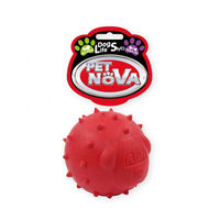 Produktbild von Pet Nova Hundeball aus Gummi in Rot mit Minzaroma für Leckerlies 6,5cm - 6,5 cm