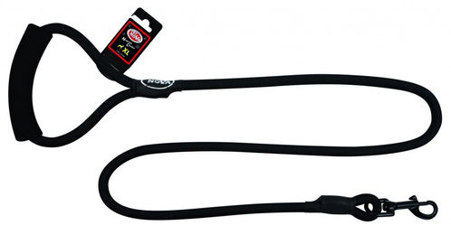 Pet Nova Hundeleine aus Nylon mit Neoprengriff Schwarz XL 1,2cm x 120cm – Bild 1 von 2