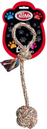 Produktbild von PET NOVA Hundespielzeug Baumwollseilball Superdental Bunt 5 x 27 cm