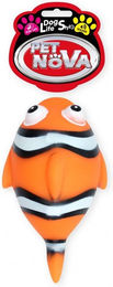 Pet Nova Hundespielzeug Nemo Clownfisch aus Gummi mit Quietschfunktion 13,5cm – Bild 1 von 4