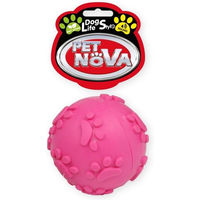 Produktbild von PET NOVA Kauspielzeug Ball für Hunde mit Ton und Minze Aroma in Rosa 6cm
