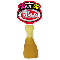 Produktbild von PET NOVA Kauspielzeug Hühnerbein aus Naturkautschuk für Hunde zur Zahnpflege 13cm - 13 cm