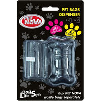 Produktbild von Pet Nova Kotbeutelspender Schwarz inklusive 20 Kotbeutel für Hunde
