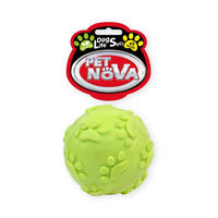 Produktbild von Pet Nova Quietscheball für Hunde aus Gummi mit Pfotengravur 6cm